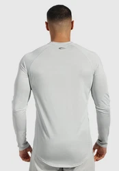 Smilodox Longsleeve Kayden Grau/Hellgrau