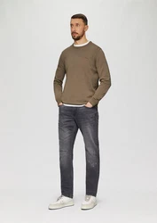 s.Oliver Strickpullover Rundhals  Khaki/Braun/Dunkelgrün/Beige