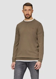 Strickpullover Strickpullover mit Logo-Stickerei Logo
