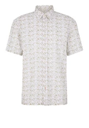 JOOP! Kurzarmhemd Haris Weiß/Grau/Beige/Grün/Gelb