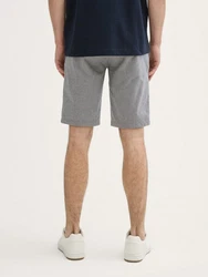 TOM TAILOR Bermudas Stretch Slim Chino Shorts mit Gürtel Grau/Hellgrau/Dunkelgrau