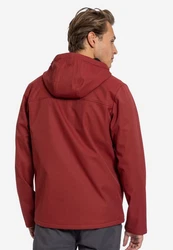 Elkline Softshelljacke Serious sportlich mit Kapuze Dunkelrot/Rot/Braun/Bordeaux