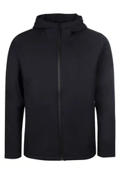 Elkline Softshelljacke Serious sportlich mit Kapuze Schwarz