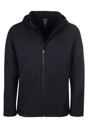 Elkline Softshelljacke Serious sportlich mit Kapuze Schwarz