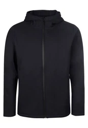 Elkline Softshelljacke Serious sportlich mit Kapuze Schwarz