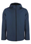 Elkline Softshelljacke Serious sportlich mit Kapuze Dunkelblau/Blau