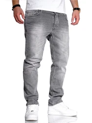 Rello & Reese Straight-Jeans Nick Hellgrau/Grau/Dunkelgrau