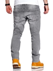 Rello & Reese Straight-Jeans Nick Hellgrau/Grau/Dunkelgrau
