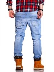 Rello & Reese Straight-Jeans Nick Hellblau