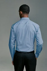 Next Langarmhemd Pflegeleichtes Slim Fit Hemd mit Sportmanschetten 