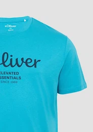 Kurzarmshirt T-Shirt mit Logo-Print