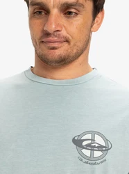 Quiksilver T-Shirt Nd Wake Up World Blau/Hellblau/Grün