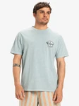 Quiksilver T-Shirt Nd Wake Up World Blau/Hellblau/Grün