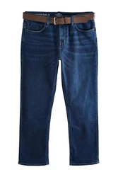 Next Straight-Jeans Straight Fit Motionflex Jeans Dunkelblau/Blau/Hellblau