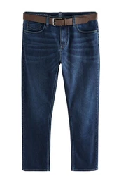 Slim-fit-Jeans Slim Fit Motionflex-Jeans mit Grtel (2-tlg)