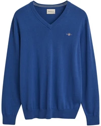 Gant Strickpullover CLASSIC COTTON V-NECK Blau/Dunkelblau/Hellblau