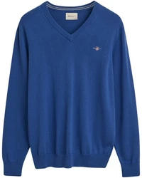 Gant Strickpullover CLASSIC COTTON V-NECK Blau/Dunkelblau/Hellblau