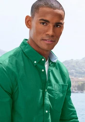 H.I.S Langarmhemd regular-fit Button-down-Kragen 