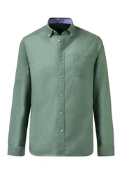 H.I.S Langarmhemd regular-fit Button-down-Kragen 