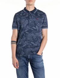 Poloshirt mit All-Over-Print