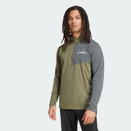 Crop-Top TERREX MULTI CLIMACOOL 1/2 ZIP LONGSLEEVE