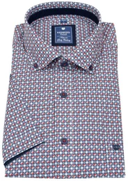 Kurzarmhemd Button-Down-Kragen Kontrastknpfe