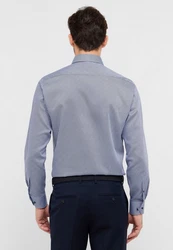 Eterna Langarmhemd Modern Fit Kentkragen Dunkelblau/Blau/Hellblau/Grau