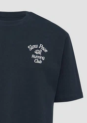 s.Oliver Kurzarmshirt T-Shirt im Relaxed Fit Dunkelblau/Blau