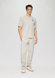 s.Oliver Kurzarmshirt T-Shirt im Relaxed Fit Khaki/Beige/Grau