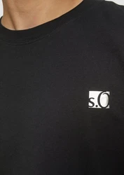 s.Oliver Kurzarmshirt T-Shirt mit Print Artwork Gold/Silber
