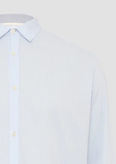 s.Oliver Langarmhemd Regular Hellblau