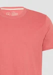 s.Oliver T-Shirt mit Crewneck und Flatlock-Details Logo 