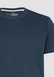 s.Oliver T-Shirt mit Crewneck und Flatlock-Details Logo 