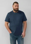 s.Oliver T-Shirt mit Crewneck und Flatlock-Details Logo 