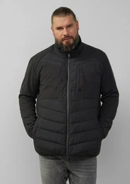 Outdoorjacke Materialmix-Jacke mit sportiven Kontrastdetails Kontrast-Details