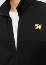 Allwetterjacke Sweatjacke mit Gold- oder Silber-Print Artwork