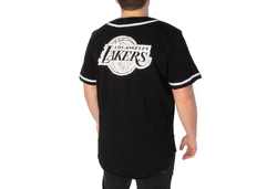 New Era Shirt Distressed Logo Loslak schwarz