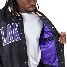 Bomberjacke Jacke NBA Applique Satin LA Lakers