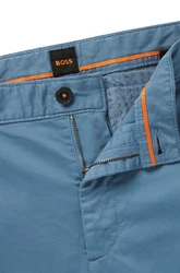 BOSS ORANGE Chinos Chino Slim Blau/Hellblau/Grau