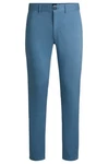 BOSS ORANGE Chinos Chino Slim Blau/Hellblau/Grau