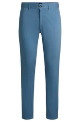 BOSS ORANGE Chinos Chino Slim Blau/Hellblau/Grau