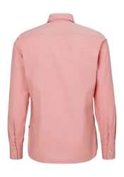 BOSS ORANGE Langarmhemd Relegant mit BOSS Stickerei Rosa/Orange/Rot