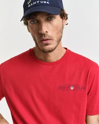 Gant T-Shirt Rot/Dunkelrot