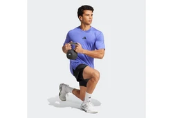 adidas Performance T-Shirt D4T INT. TEE Blau/Grau/Hellblau/Lila