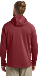 Jack Wolfskin Fleecejacke KOLBENBERG HOODED FZ Dunkelrot/Rot/Bordeaux