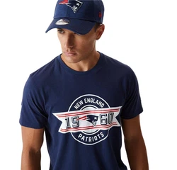 New Era T-Shirt NFL Established Neepat marineblau