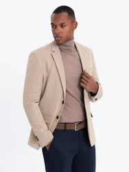 OMBRE Sakko SLIM FIT für Herren Beige/Khaki/Braun