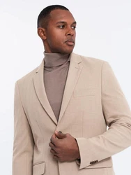 OMBRE Sakko SLIM FIT für Herren Beige/Khaki/Braun