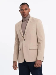 OMBRE Sakko SLIM FIT für Herren Beige/Khaki/Braun