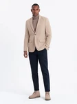 OMBRE Sakko SLIM FIT für Herren Beige/Khaki/Braun